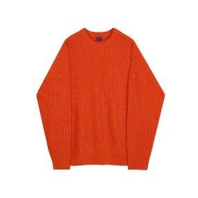 Autumn winter round neck Sweater men's Korean fashion solid color loose basic loose kintwear vintage clothes oversize Y4524