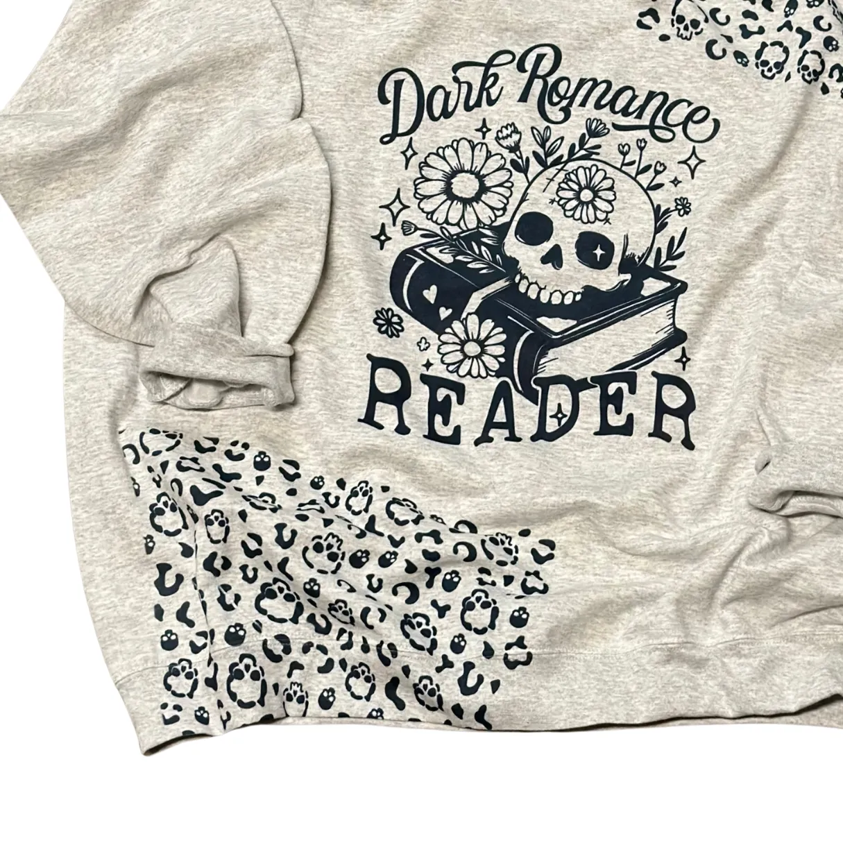 Dark Romance Reader Leopard Print Sweatshirt